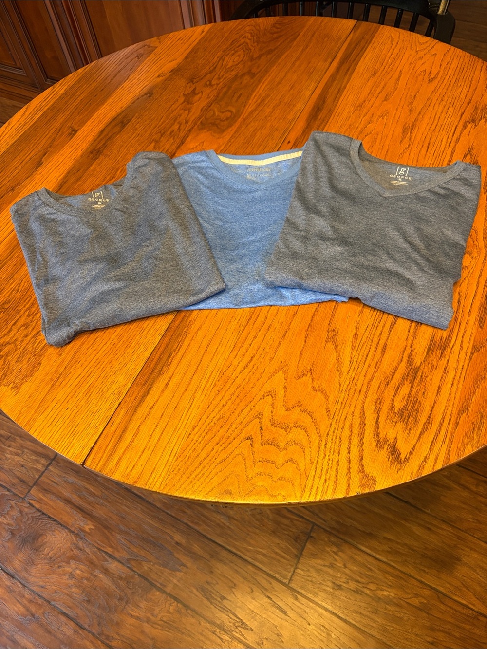 Reebok & George Men's Crewneck Tees in Gray and Light Blue